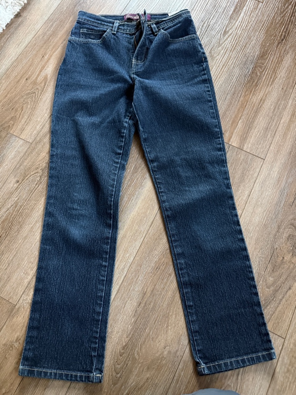Gloria Vanderbilt Women's Dark Blue Straight Jeans 6P